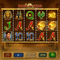 LaraBet - Slot Book of Dead - Play